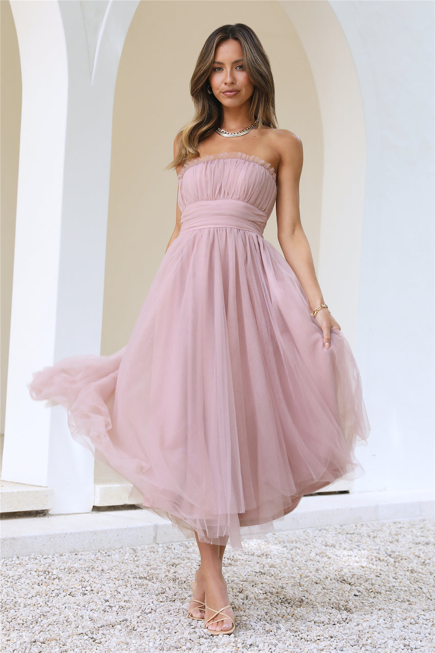 VIP Mood Midi Dress Pink