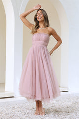 VIP Mood Midi Dress Pink