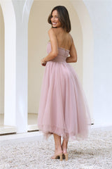 VIP Mood Midi Dress Pink