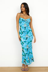 Vivid Colors Maxi Dress Blue Crush