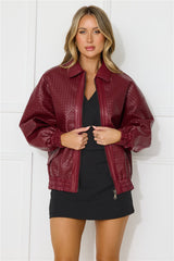 Kenny Bomber Dark Burgundy