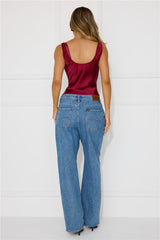 Delilah Top Burgundy