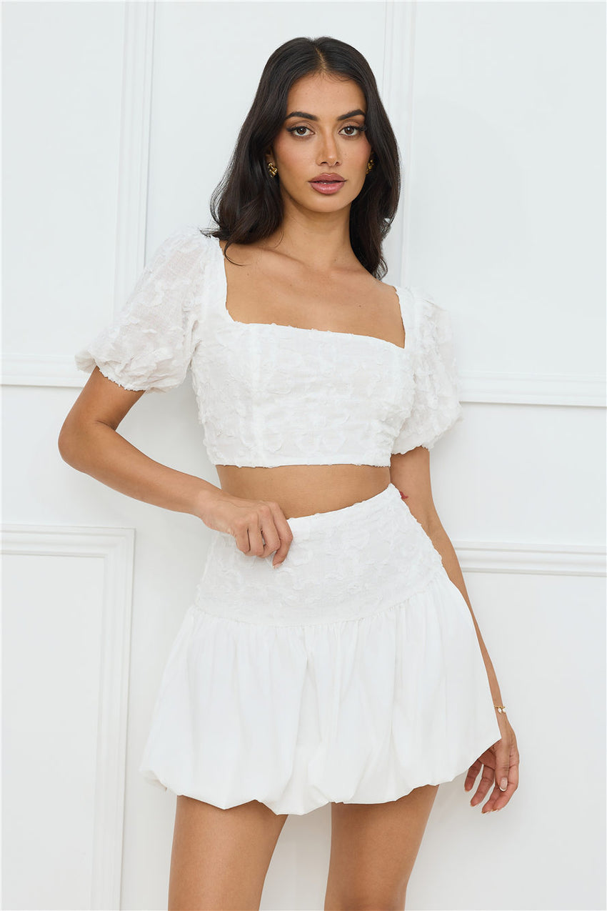 Tangerine Tease Set White