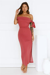 The Luxe Party Maxi Dress Wine