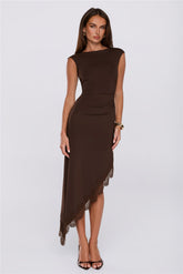 Downtown Energy Maxi Dress Brown