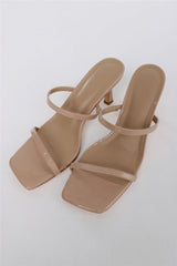 The Juliette Heels Nude Patent PU