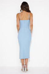 Rising Success Midi Dress Blue