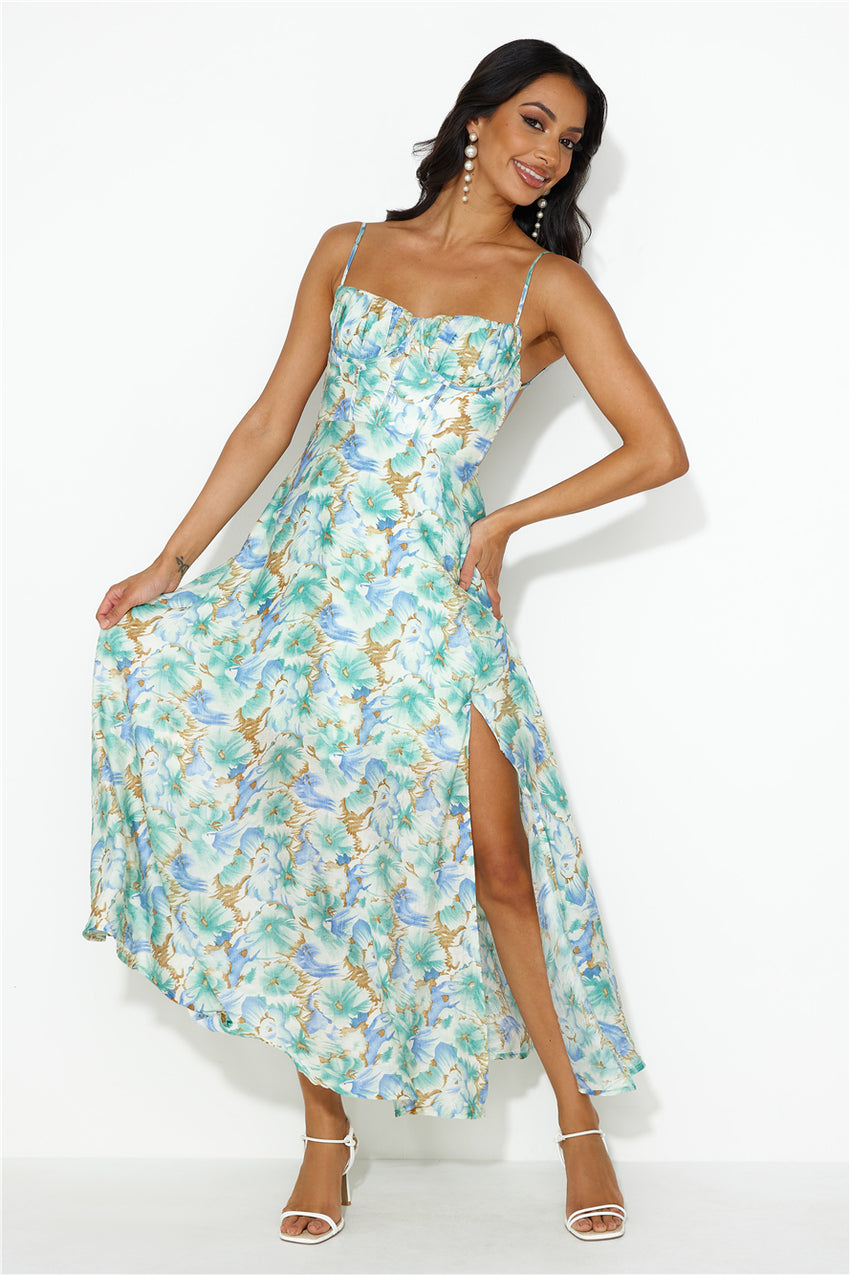 Surround Me Maxi Dress Green