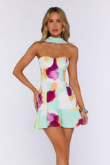 The Style Sense Strapless Mini Dress Multi