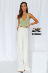Take My Heart Crop Top Green