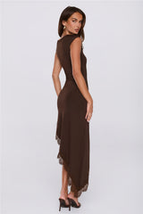 Downtown Energy Maxi Dress Brown